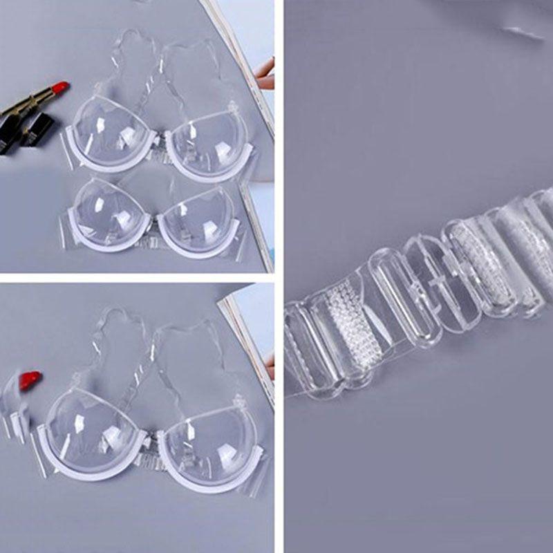 Women Transparent Bras Luxurious Disposable Underwear With Sexy Lingerie Straps