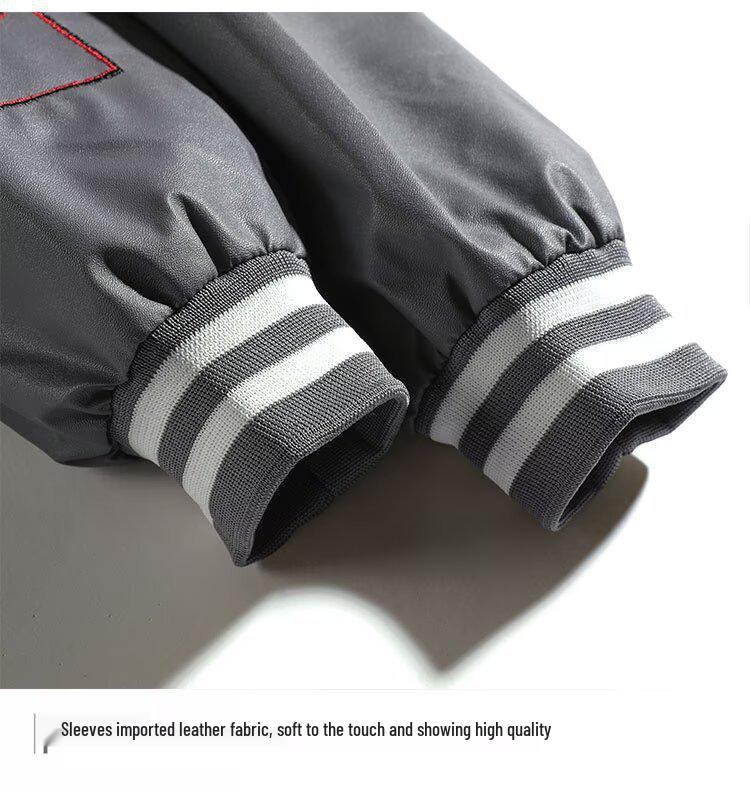 Men's Retro High Street Baseball Jacket - Autumn/Winter Trendy Pilot Style