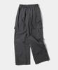 SOME PLACE Pocket Cargo Nylon Two-Way String Banding Pants [Charcoal]