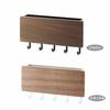 Wall-Mounted Key Holder with 6 Hooks - Space Saving Entryway Organizer for Keys Coats Hats Rustic Home Decor