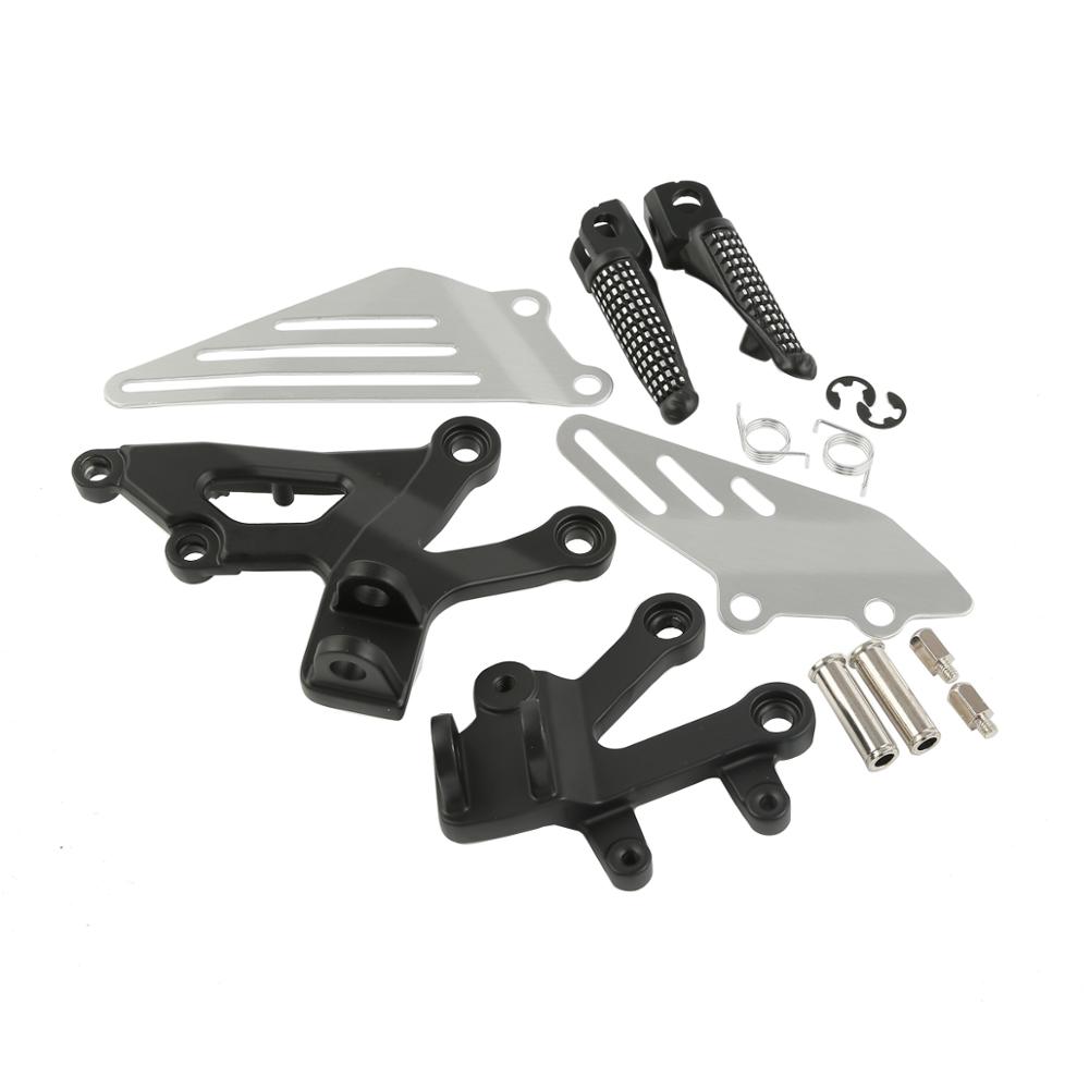 Motorcycle Front Foot Pegs Footrests Bracket For Kawasaki Ninja ZX12R 2002-2005 2003 04