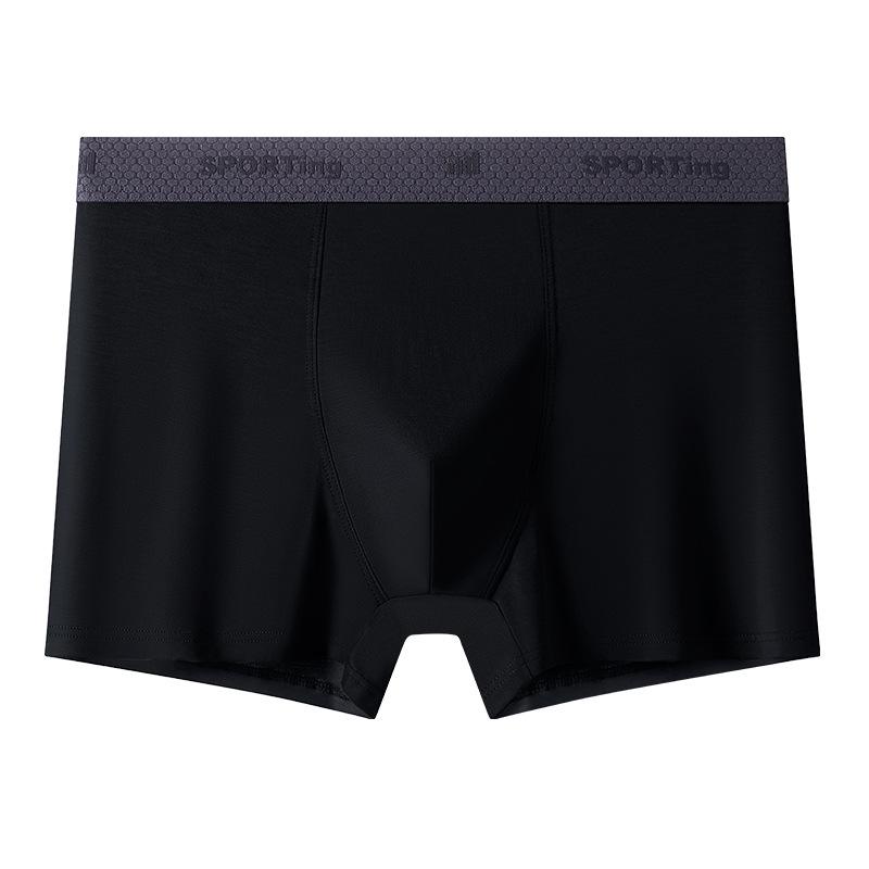 Summer Modal Men's Large-Size Breathable Boxer Briefs - Antibacterial and Comfortable Mid-Waist Design