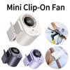 LED Display Mini Silent Fan High-Speed Waist Clip Fan Neck-mounted Handheld Mini Fan  Car Use