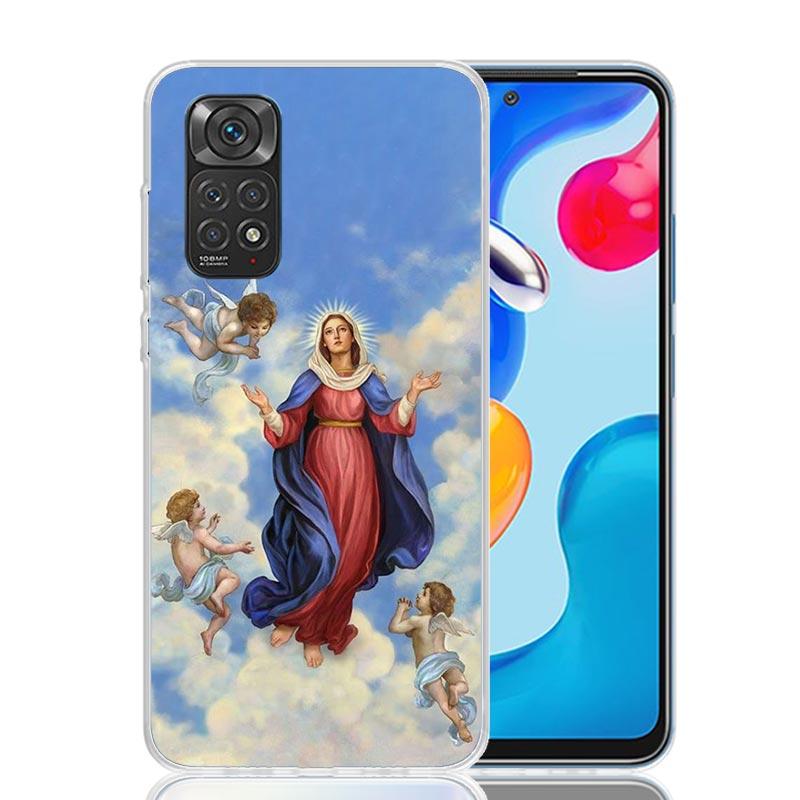 Virgin De Guadalupe Virgen Mary Phone Case For Xiaomi Redmi Note 13 14 15 Pro Plus 12S 12 14S 11S 11E 10 10S 11 11T 5G 4G Cover