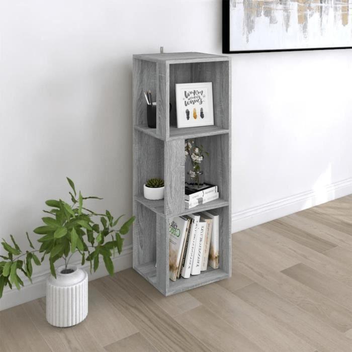 VidaXL Corner Cabinet Sonoma Grey 33x33x100 Cm Engineered Wood 825829