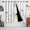 2 Stück/Set Floral- und Blättervorhang Boho Zweig Baum Pflanzenmuster Schlafzimmer Wohnzimmer Dekoration Verdunkelungspolyestervorhänge