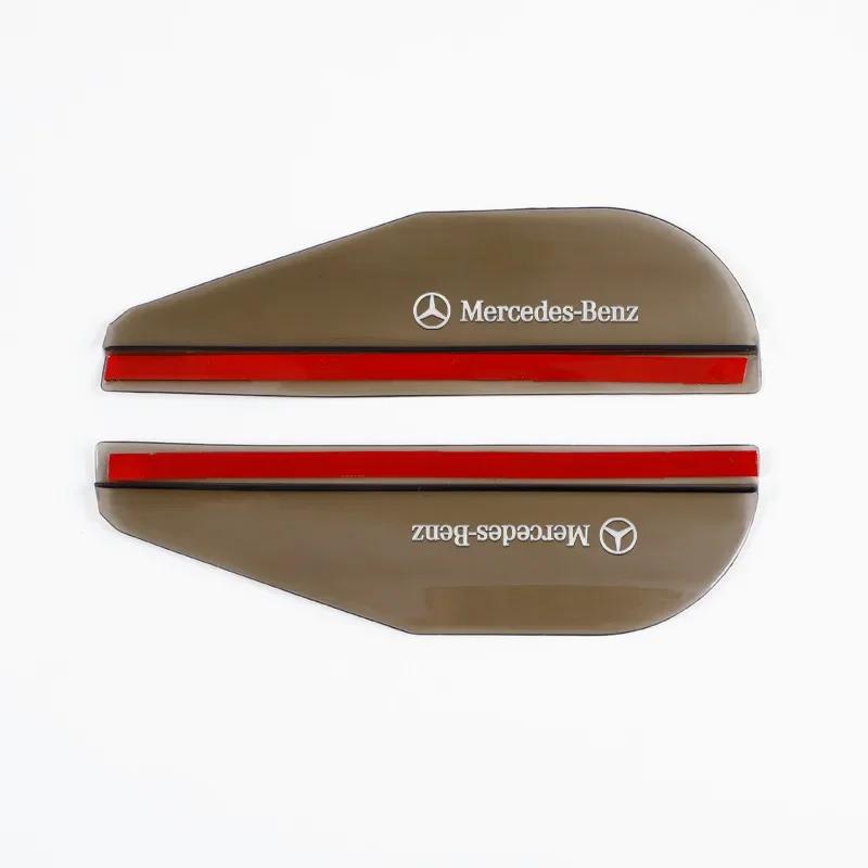 

Car Sticker Car Rearview Mirror Rain Eyebrow Rain Shield Shade Protector Cover for Mercedes Benz B/C/E/S Class A Class C200L GLC чёрный