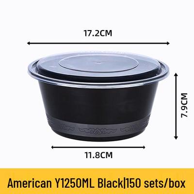 Disposable Round Takeaway Food Container with Lid