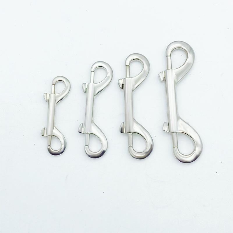 Cârlig cu eliberare rapidă cu două capete din aliaj de zinc pentru scufundări și zgărzi pentru animale de companie