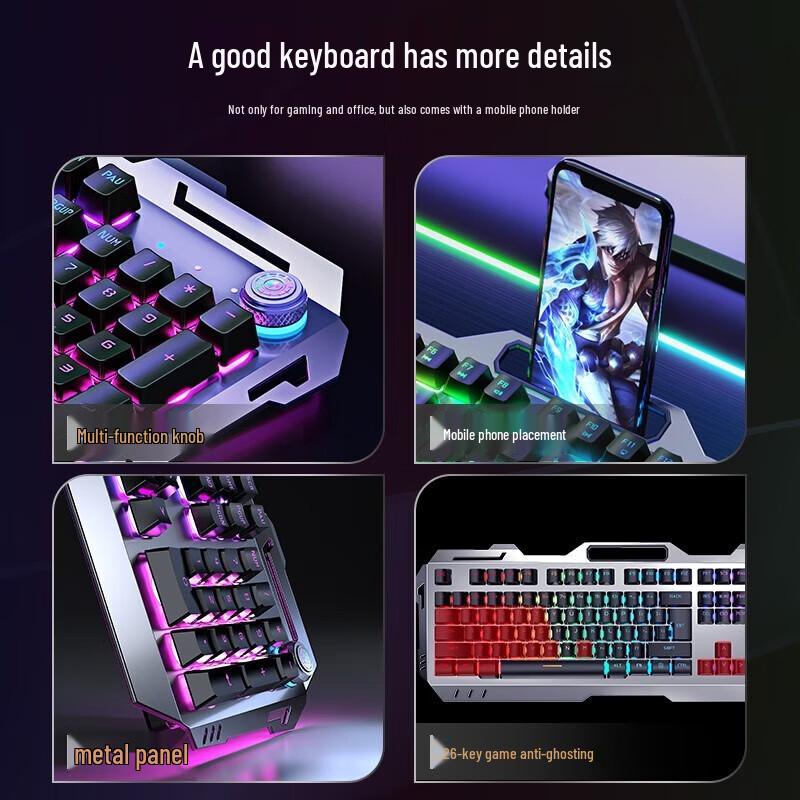 Qianxingzhe GX810 Wireless Gaming Keyboard and Mouse Set
