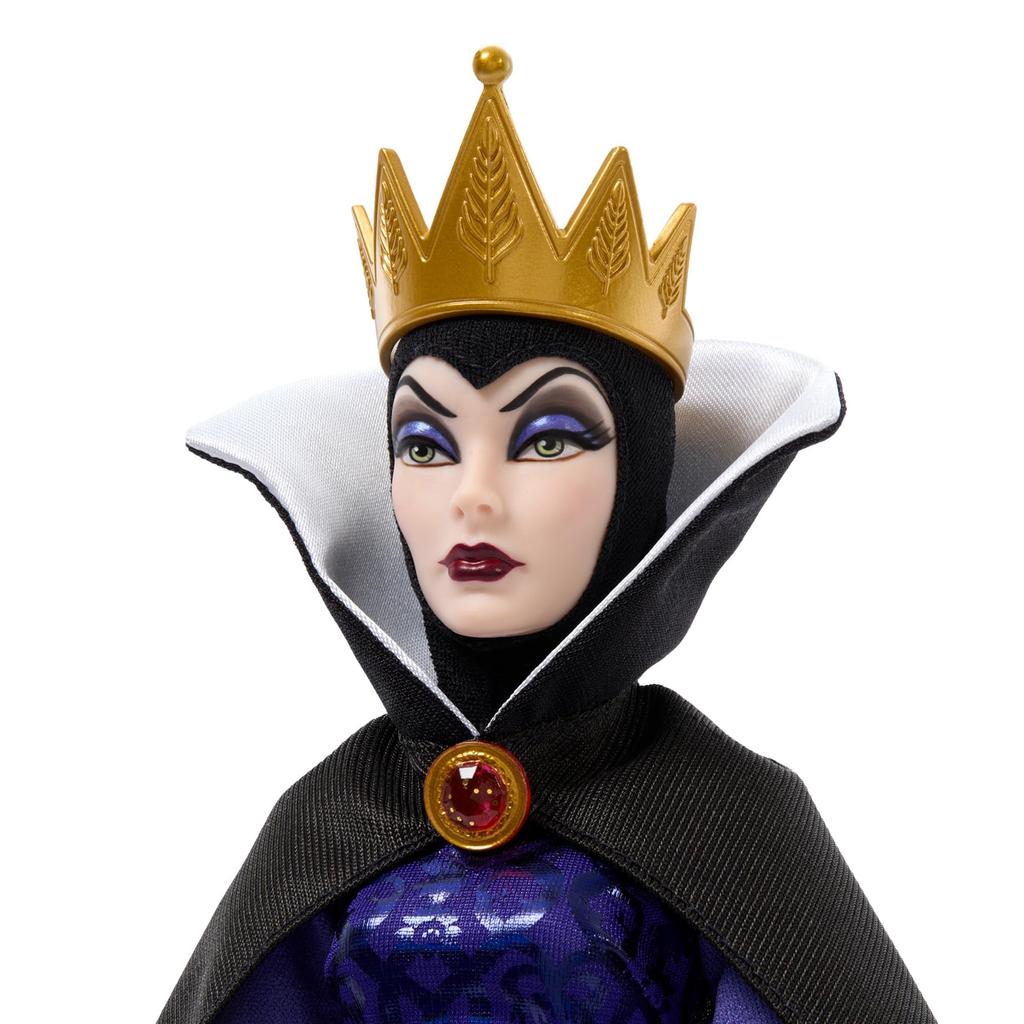Mattel Disney Villains Queen Collector Articulated Doll with Doll Ages Purple JLT56 (Snow White) Doll, Body, Dress-Up Stand, 6+,