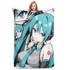 1PC Hatsune Mikus Blanket Throw Blanket Novelty Warm Blanket All Season Home Gift