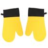 2Pcs Oven Gloves Silicone Heat Resistant Water Proof Thickened Ribbed Oven Gloves Kitchen Accessories