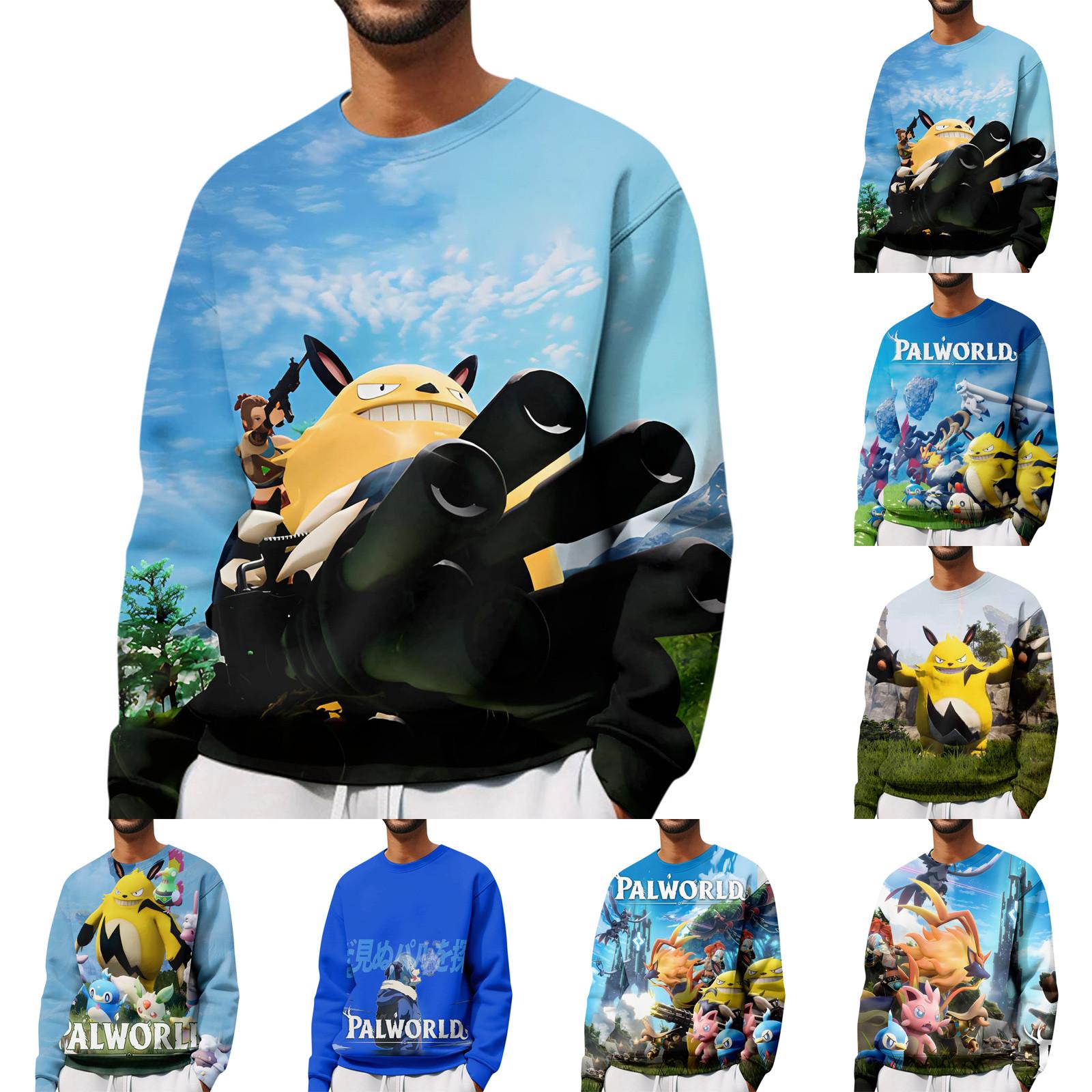 

Мужская толстовка с принтом на открытом воздухе, свободная с длинными рукавами и этническим принтом