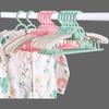 Baby Clothesline Retractable Non-Slip Children's Small Clothes Hanger Multi-Function Home Use Drying Rack for Newborns