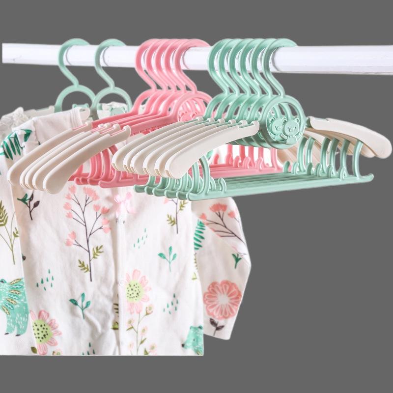Baby Clothesline Retractable Non-Slip Children's Small Clothes Hanger Multi-Function Home Use Drying Rack for Newborns