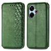 For Xiaomi Redmi 13 5G/13 4G PU Leather Case Rhombus Imprint Wallet Stand Phone Cover