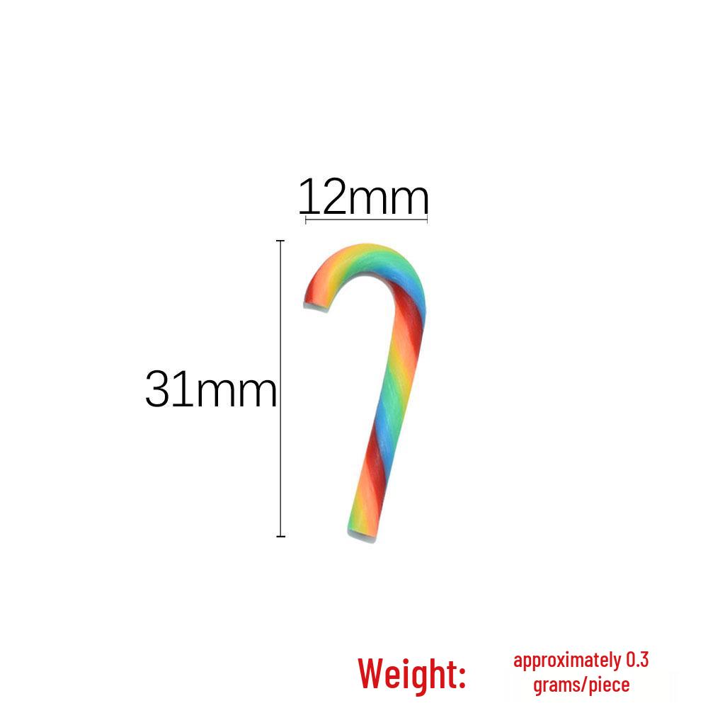 Mini Christmas Tree Resin Ornaments - Red & Green Gift Bag Set