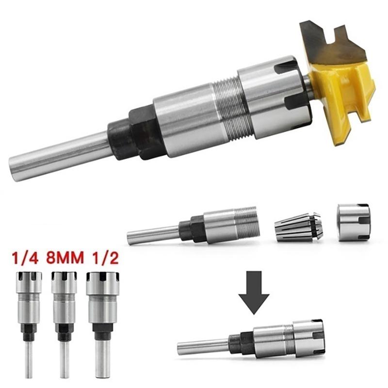 Adapter 6mm Auf 3,175mm 1/8 Zoll - Fräser Werkzeug Gravur Bit