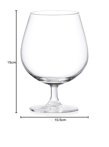 Ocean Glass Madison Cognac Glasses, 650ml, Set of 6