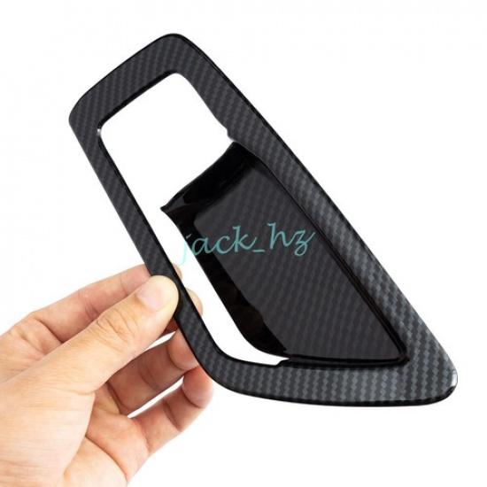 For -2024 Toyota Sienna Interior Door Handle Surrounds Trims Carbon Fiber