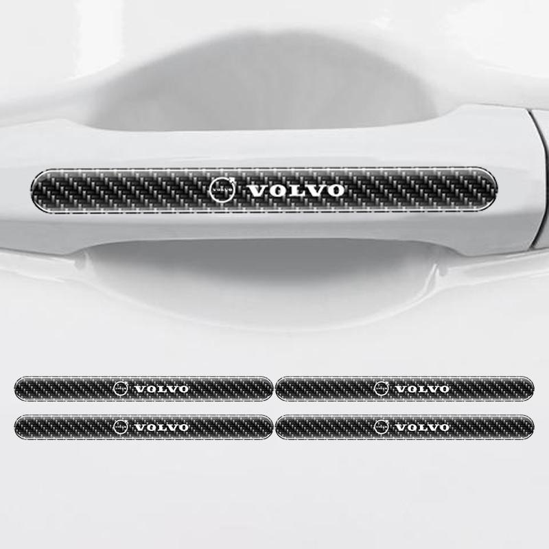 For Volvo Xc60 Xc90 V40 V60 S60 V50 V90 S80 C40 XC40 V70 C30 4/8pcs Car Door Handle Bowl Sticker Protector Anti-collision Strip
