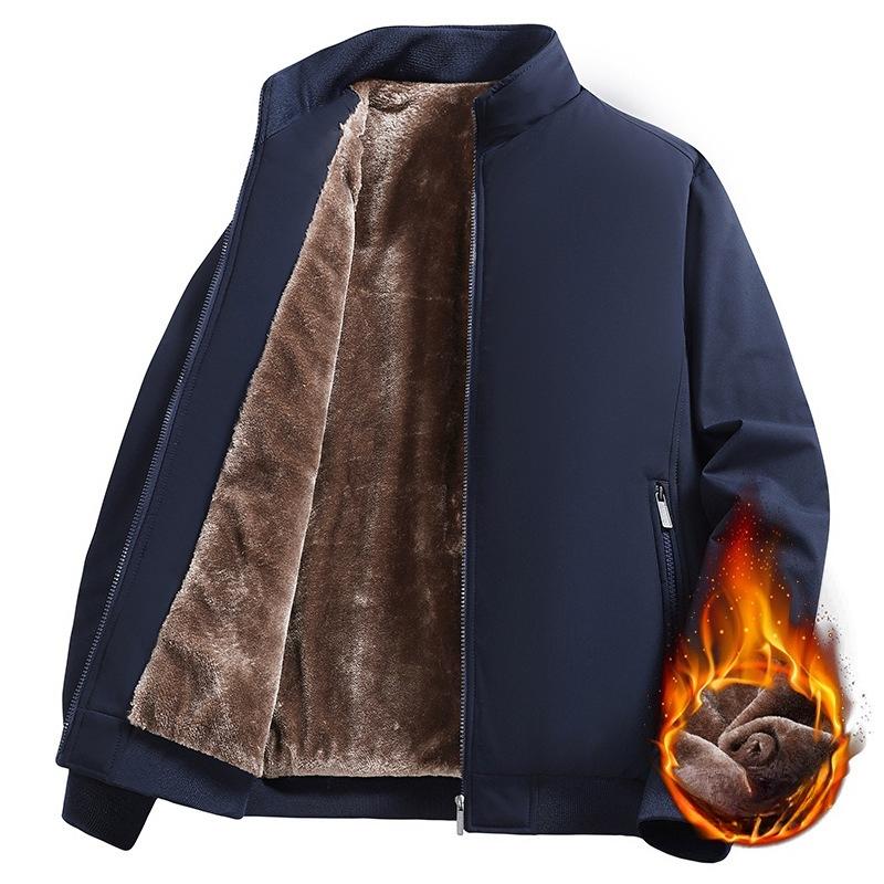 New Style of Executive Cotton Jacket for Men Middle-aged and Elderly Men's Jacket Plus Cotton Thickened