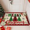Christmas Bedroom Bathroom Bathroom Anti-Slip Carpet Merry Christmas Decorative Carpet Home Decoration