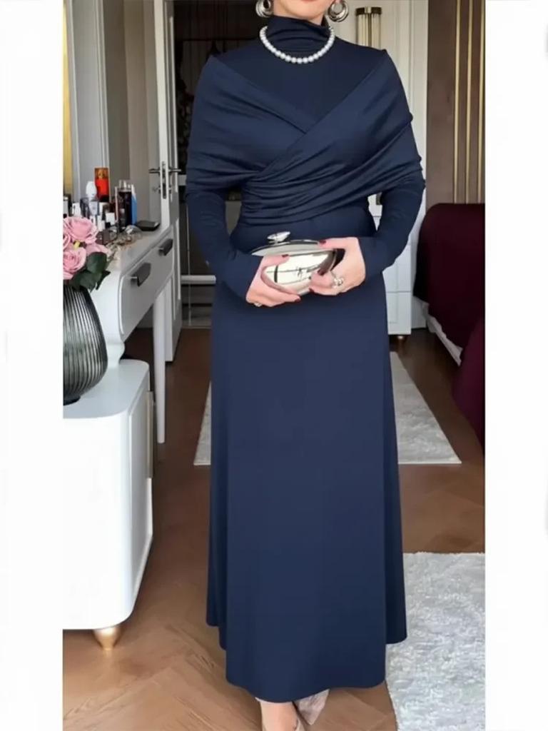 Women's Slim Fit Two-Piece Cross Design Dress