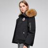 Fashion Women's Winter Jackets Hooded Faux Fur Collar Casual Parka Female Long Sleeve Warm Coat