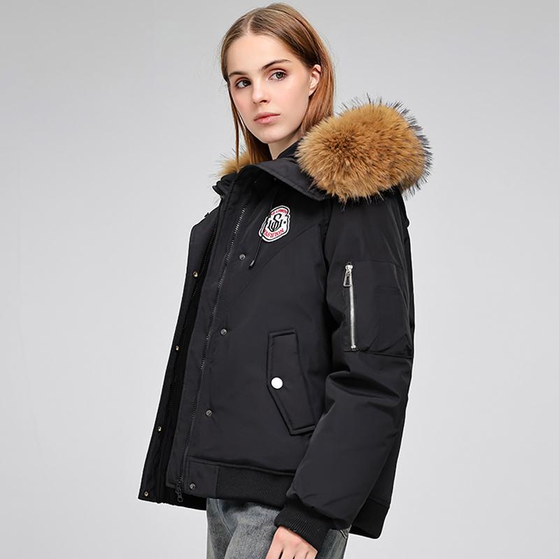Fashion Women's Winter Jackets Hooded Faux Fur Collar Casual Parka Female Long Sleeve Warm Coat