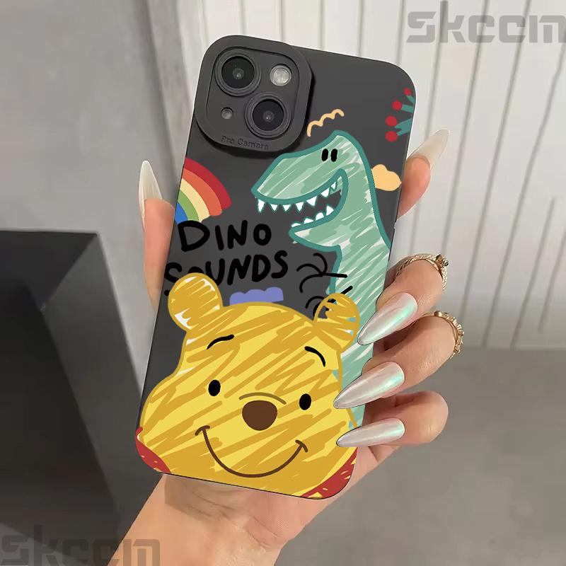 

Чехол с граффити Лотсо Винни Пух Динозавр для Samsung Galaxy S25 Ultra S24 S23 S22 Plus S21 S20 FE A55 A54 A15 A35 Samsung S25 Plus