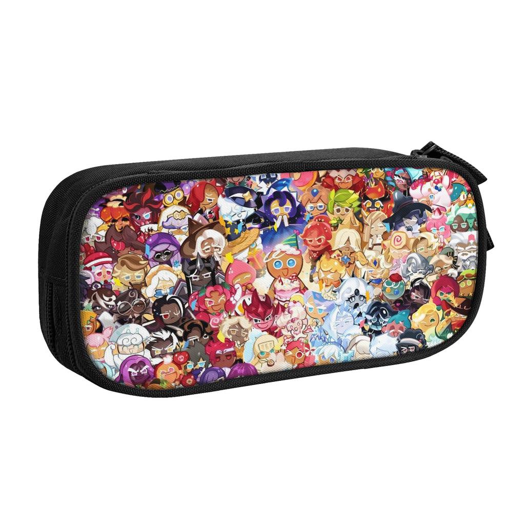 Cartoon Cookie Run Kingdom Game School Pencil Case Boy Girl Large Storage Anime Pencil Pouch Students Stationery
