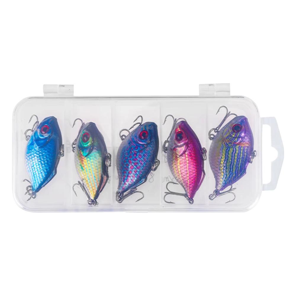 5PCS ABS Fishing Lure 5 Colors Minnow Lures New Floating Minnow Baits  Winter Fishing