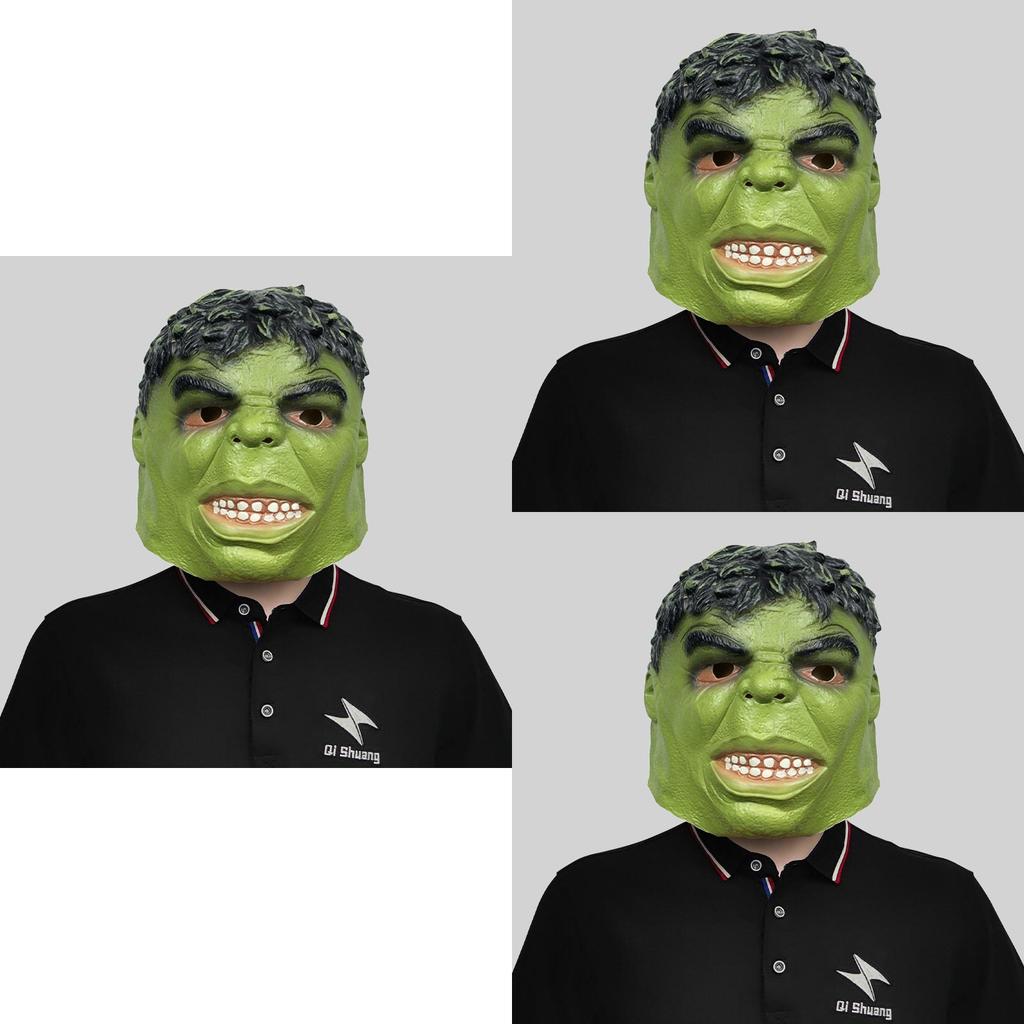 Marvel Hulk Costume Latex Mask For Halloween Party And Costume Fun Events