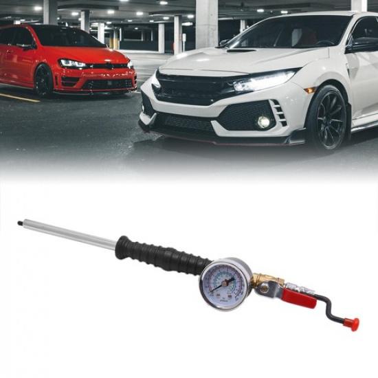 Portable Quick Connector Truck Car Tire Tyre Air Chuck Inflator w Pressure Gauge