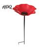 Decorative Flower Stake Garden Metal Bird Bath Ground Insert Bee Watering Art Station Butterfly Drinking Bowl for Backyard Pollinators Wild
