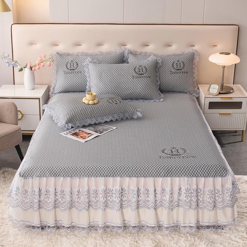 

Langsha Double Bed Ice Silk Cooling Mat 3-Piece Set