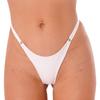 Womens Faux Leather Bikini Panties Low Rise Clubwear Heart Shape Buckle Cheeky Underwear