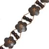 Meier Thin belt ethnic style wooden beads flower string stitching woven waist chain