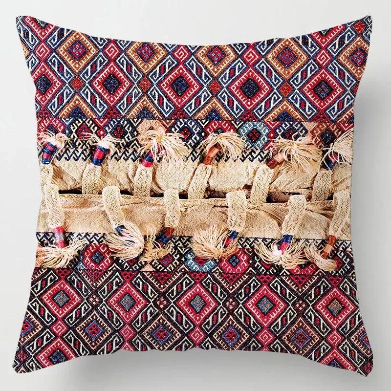 Mandala Abstract Geometric Aesthetic Cushion Cover Bohemian Ethnic Sofa Decoration Retro Floral Sofa Pillow Cover