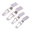 90 Degrees Duck-Mouth Buckle Hook Lock Stainless Steel Spring Loaded Draw Toggle Latch Clamp Clip Silver Hasp Latch Catch Clasp