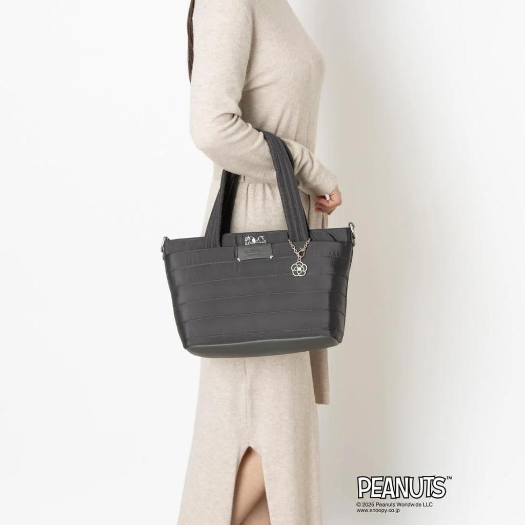 CLATHAS X PEANUTS Tote Black Women's Bag,