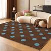 Retro Style Bedroom Decor Large Carpet Polka Dot Pattern Carpets for Living Room Washable Lounge Floor Mat Anti-slip Bedside Rug