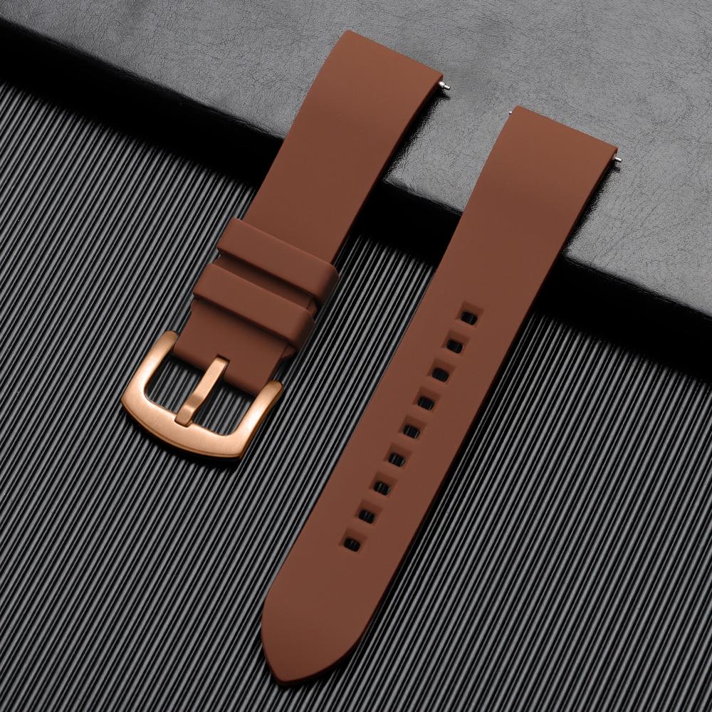 Silicone Watch Band 18mm 19mm 20mm 22mm 24mm Men's Women Sports Watrproof Strap for Rolex for Seiko Watch Replacement Watchband