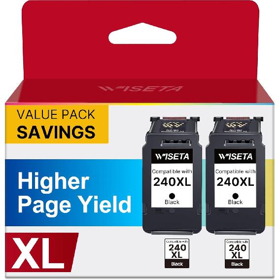 PG-240 XL 240XL Czarny Wkład Atramentowy Zamiennik dla Canon 240XL Czarny Wkład Atramentowy Kompatybilny z Canon PIXMA MG3620 MG3600 TS5120 TS5100 MG3520