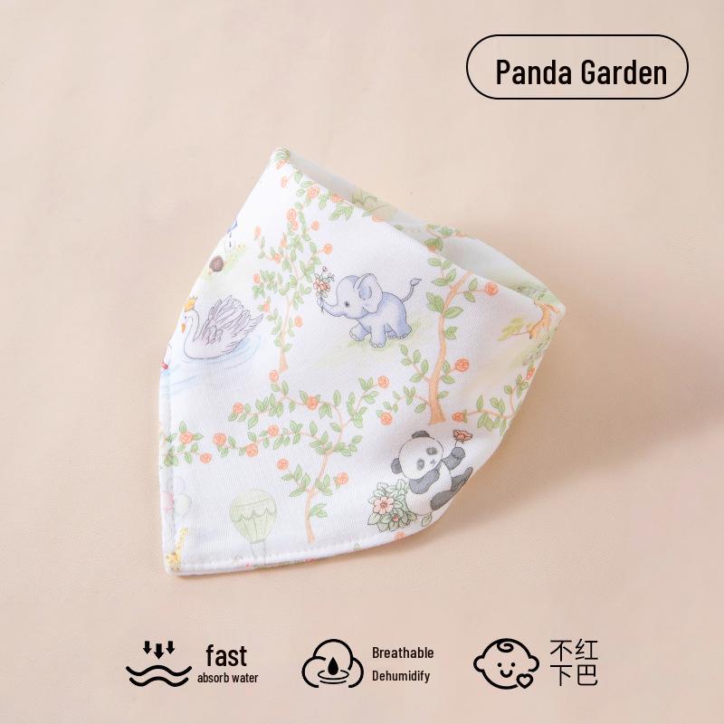 

Premium Double Layer Cotton Baby Saliva Bib Triangle Scarf