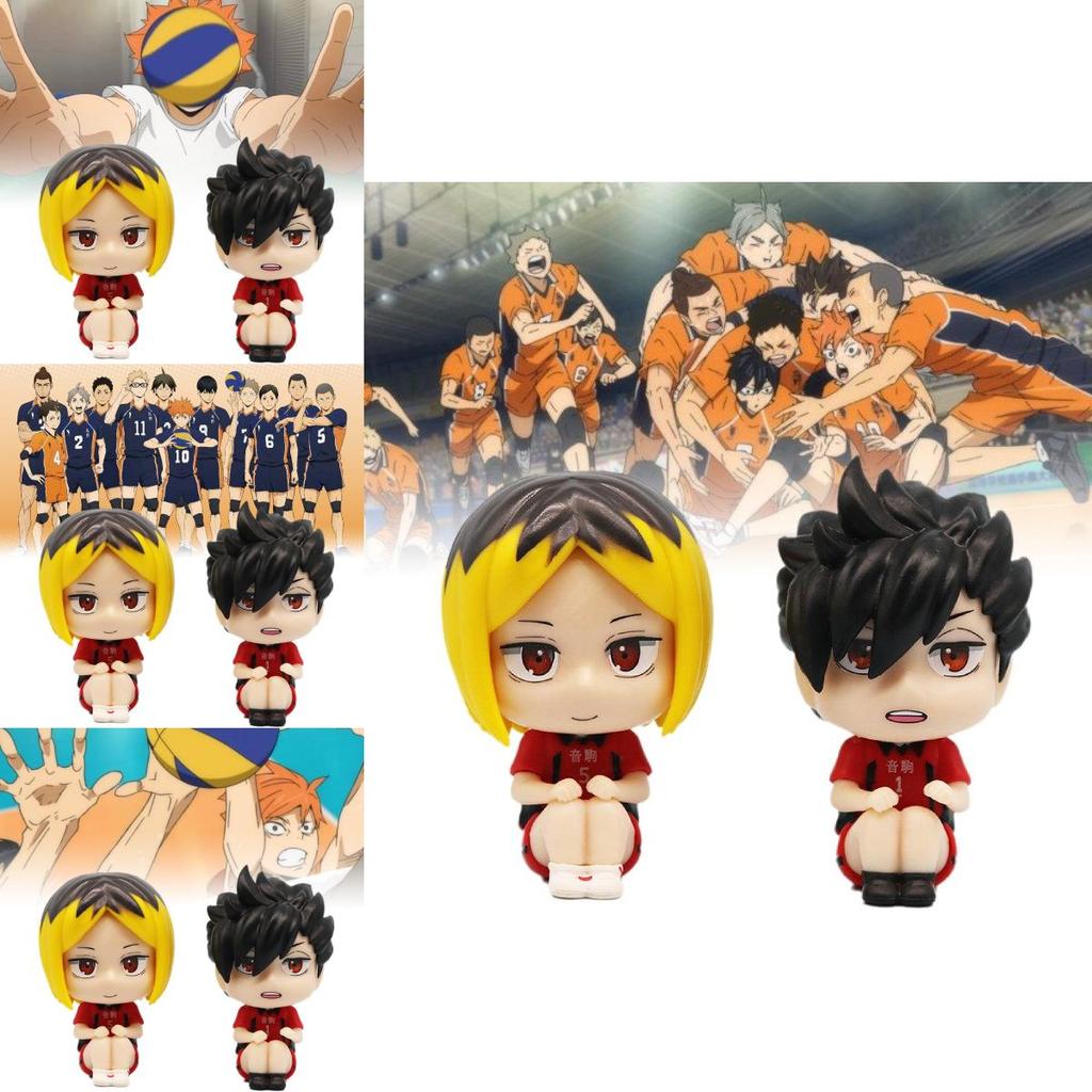 Stylish Pvc Desk Decoration Of Lk Black Tail Iron And Lk Gnawing Claw Volleyball Anime Figures