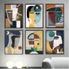 Severský Abstraktní Figura Geometrický Morandi Nástěnné Umění Plátno Obrazy Plakátové Tisky Estetický Moderní Obývací Pokoj Ložnice Domácí Dekorace