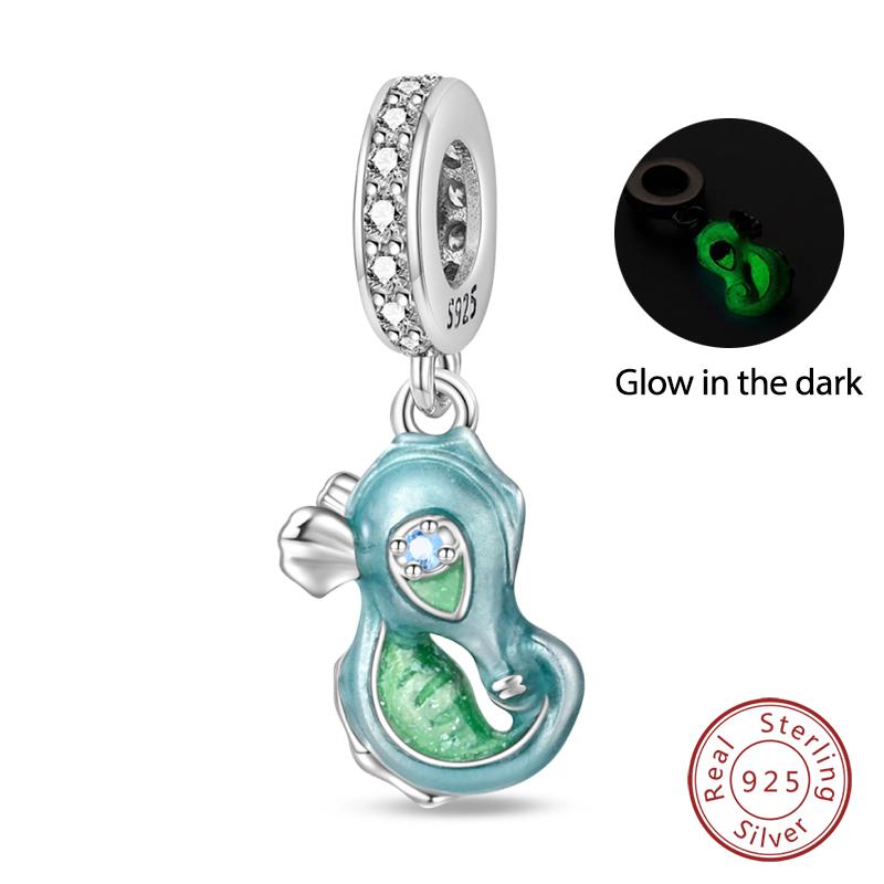 New Copper Ocean Series Mermaids Shell Charms Beads Fit Qikaola Original Bracelets Fine Birthday Diy Jewelry